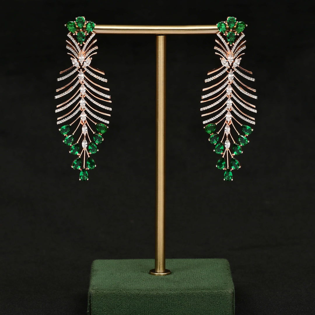 CZ Rose Gold  Earrings