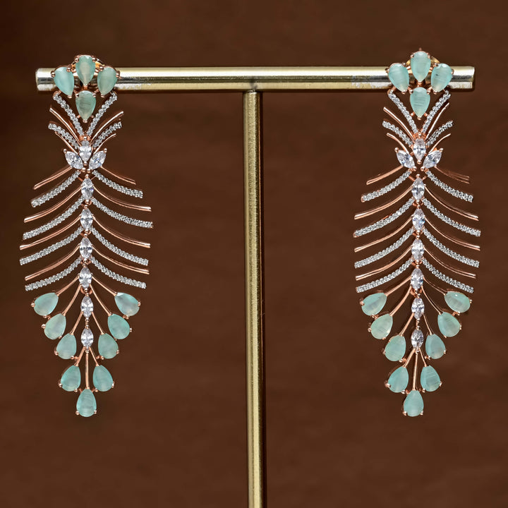CZ Rose Gold Earrings