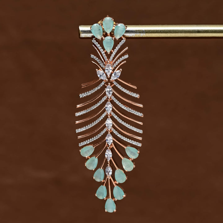CZ Rose Gold Earrings
