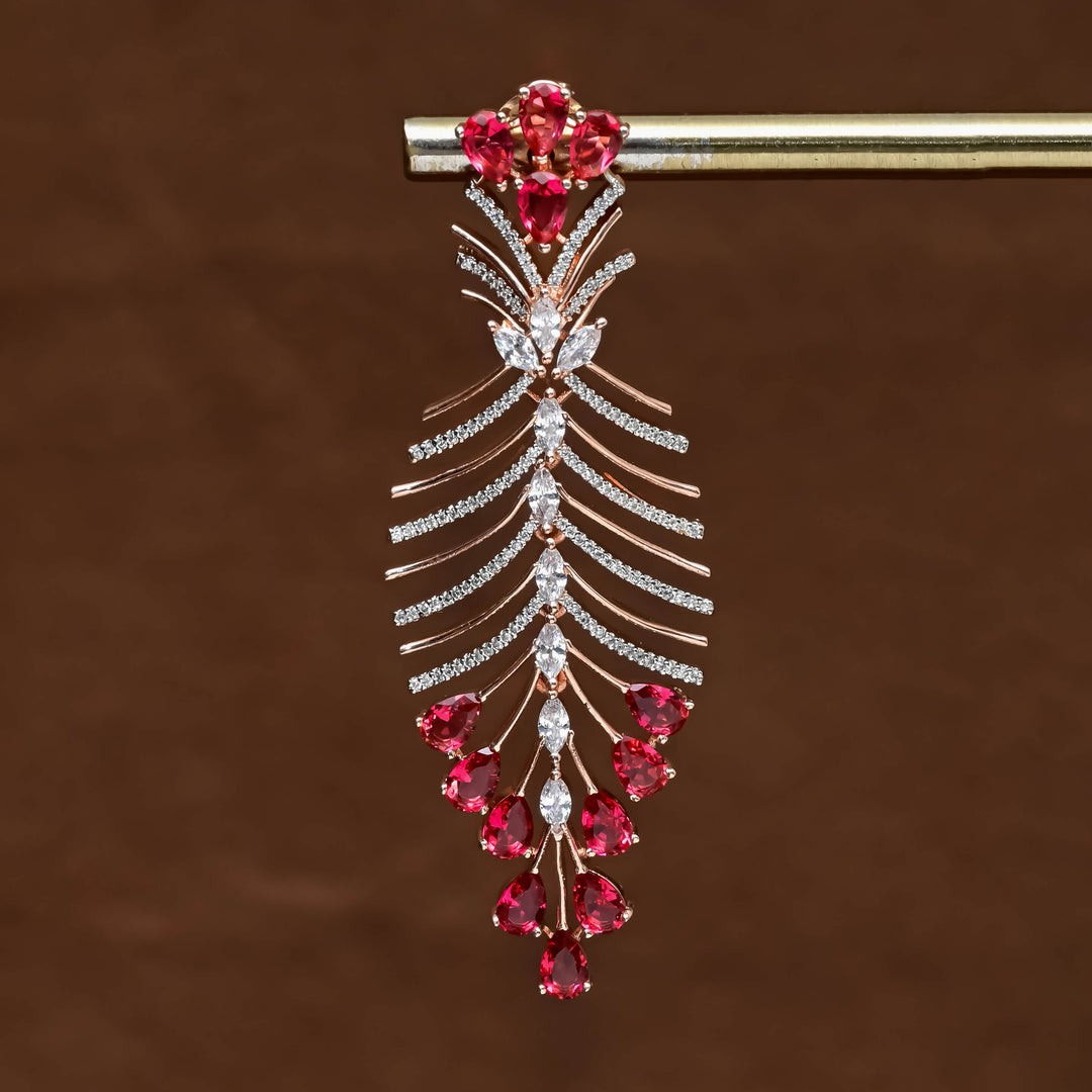 CZ Rose Gold Earrings