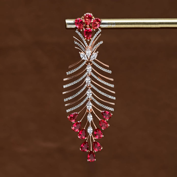CZ Rose Gold Earrings