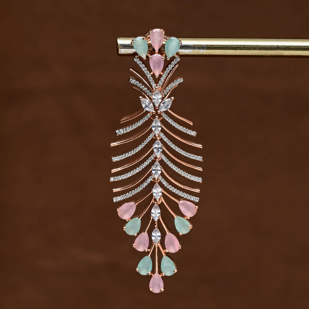 CZ Rose Gold Earrings