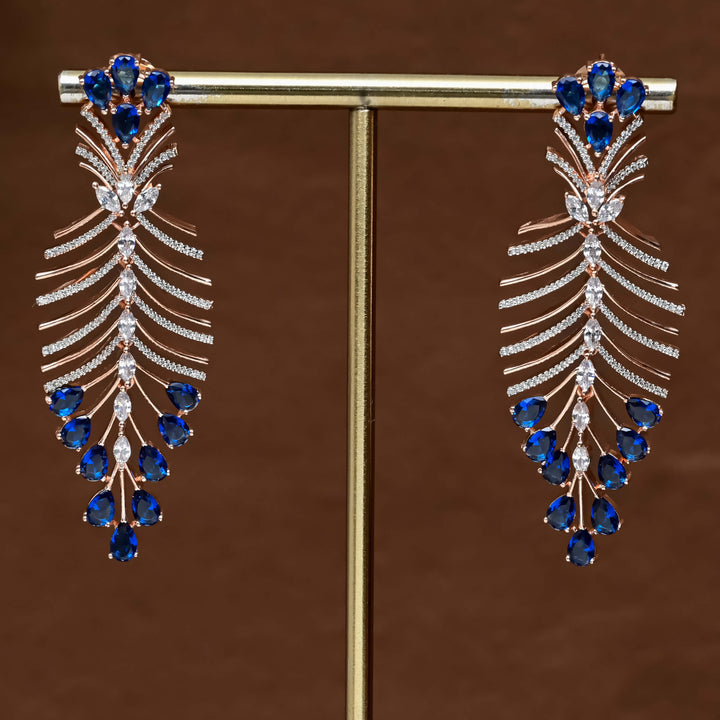 CZ Rose Gold Earrings
