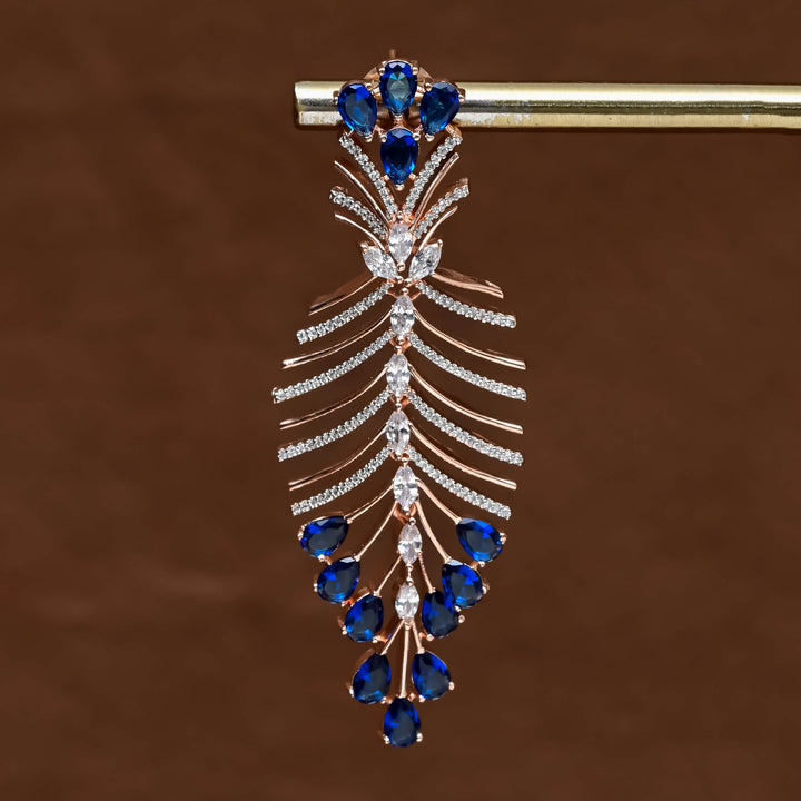CZ Rose Gold Earrings