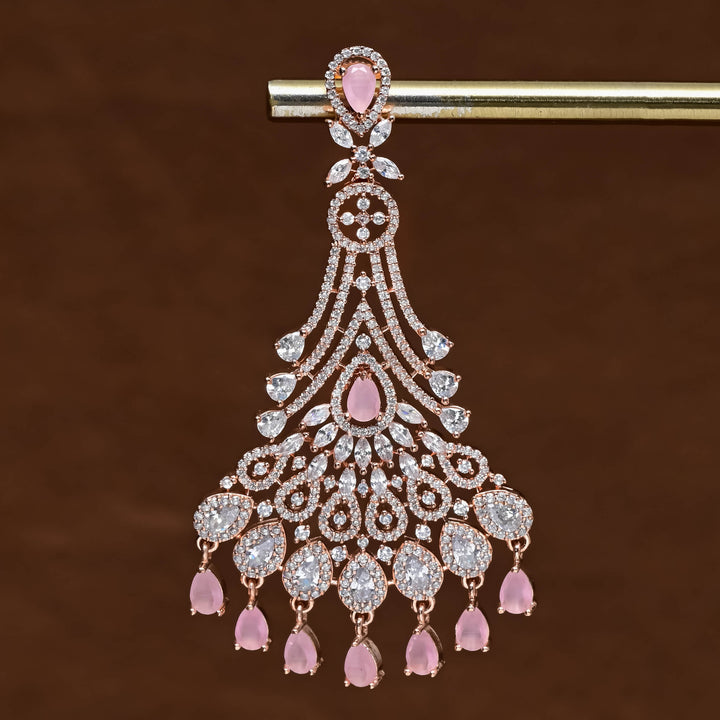 CZ Rose Gold Earrings