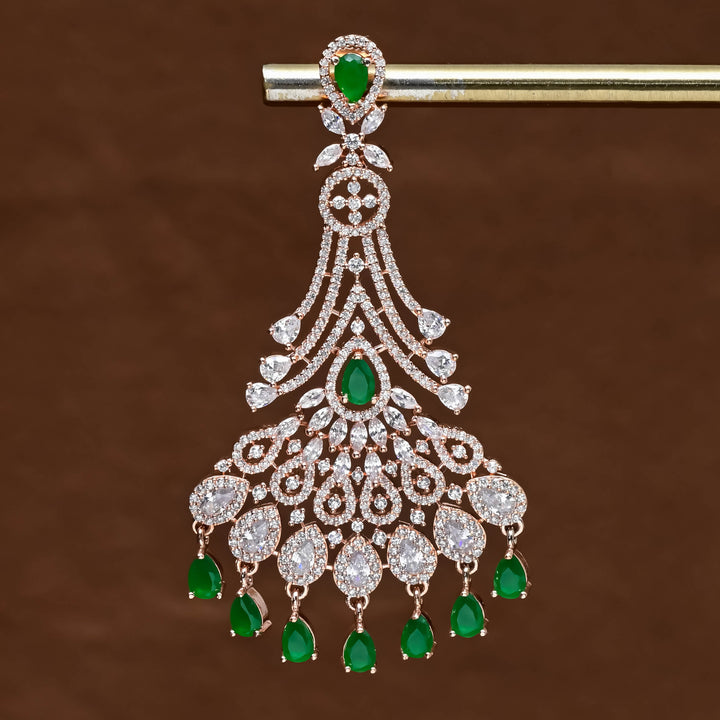 CZ Rose Gold Earrings
