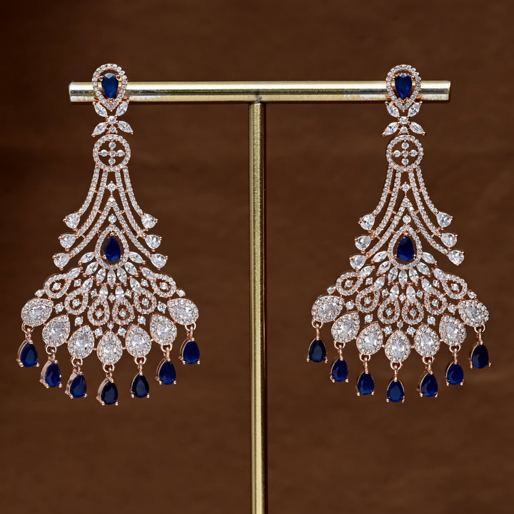 CZ Rose Gold Earrings