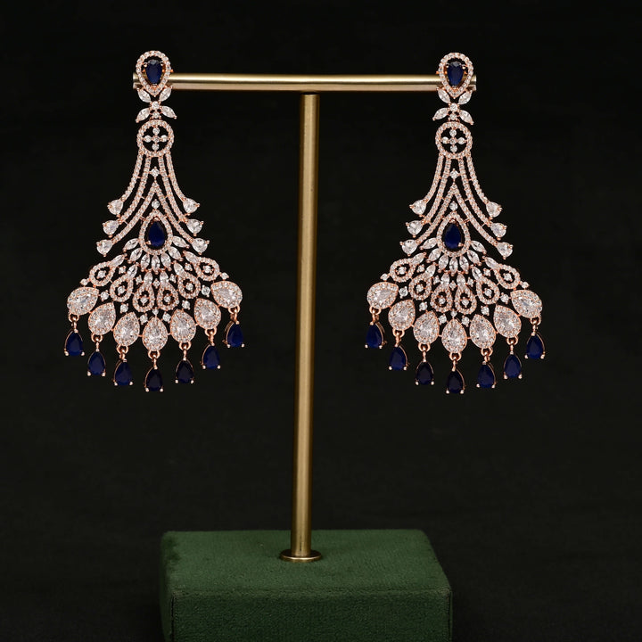 CZ Rose Gold Earrings