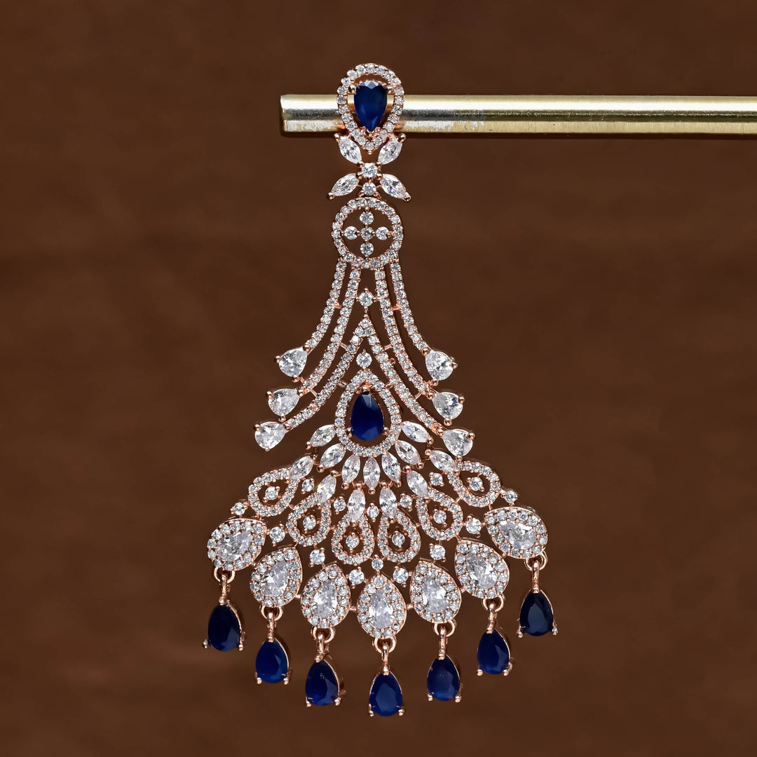 CZ Rose Gold Earrings