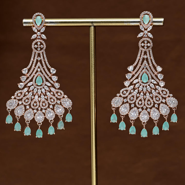 CZ Rose Gold Earrings
