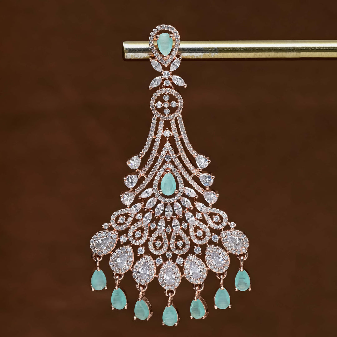 CZ Rose Gold Earrings