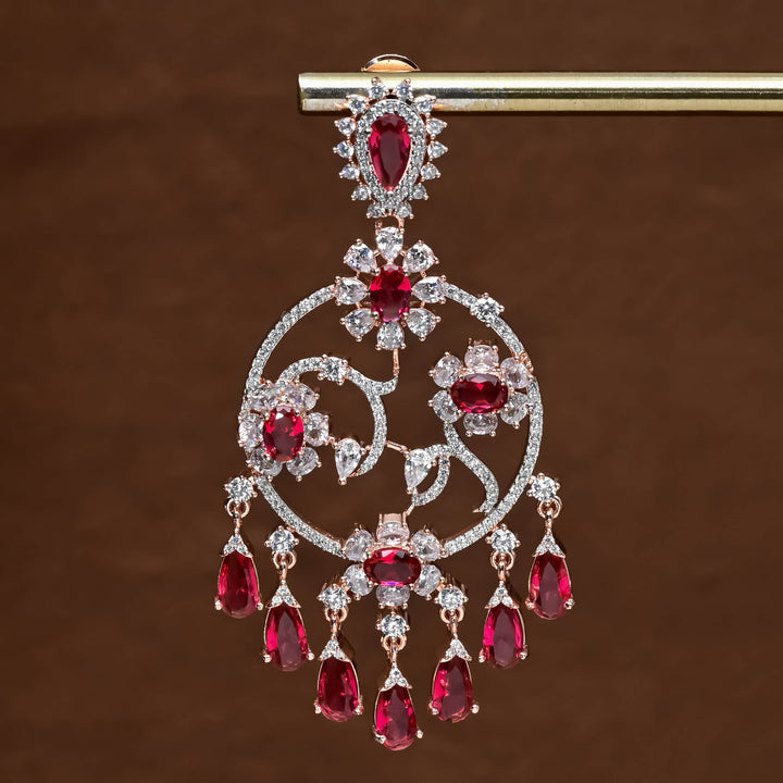 CZ Rose Gold Earrings