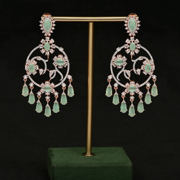 CZ Rose Gold Earrings