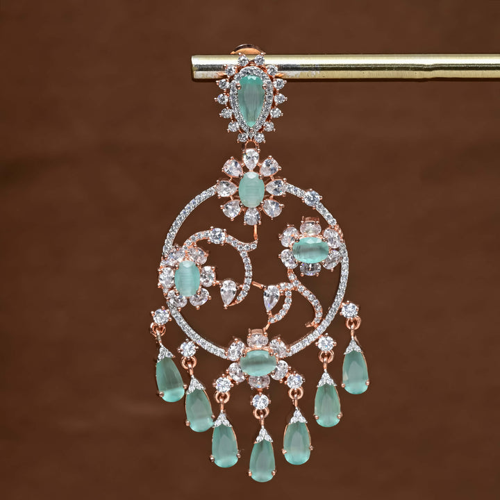CZ Rose Gold Earrings
