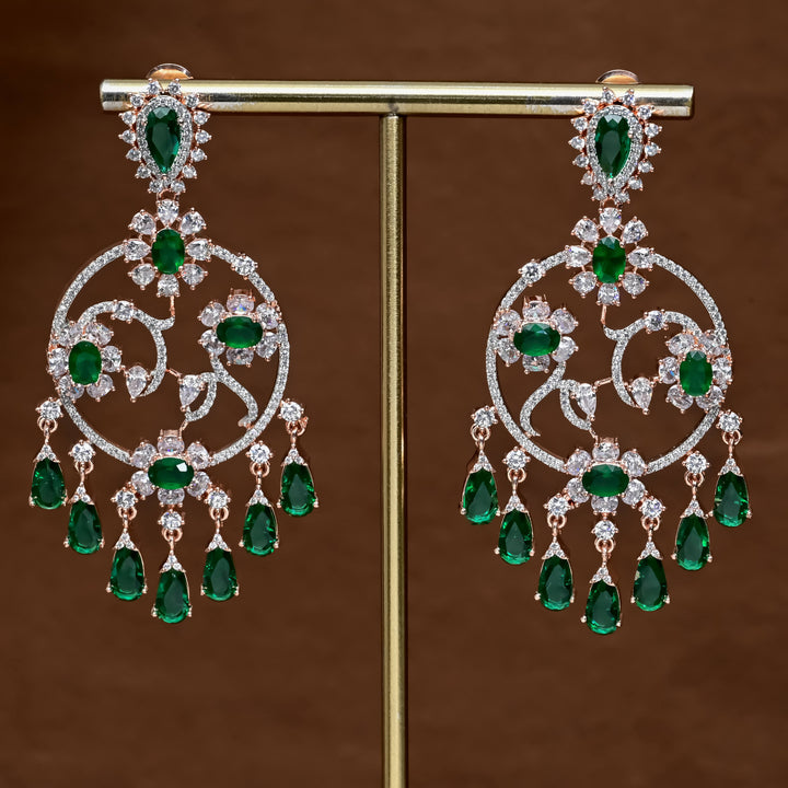 CZ Rose Gold Earrings