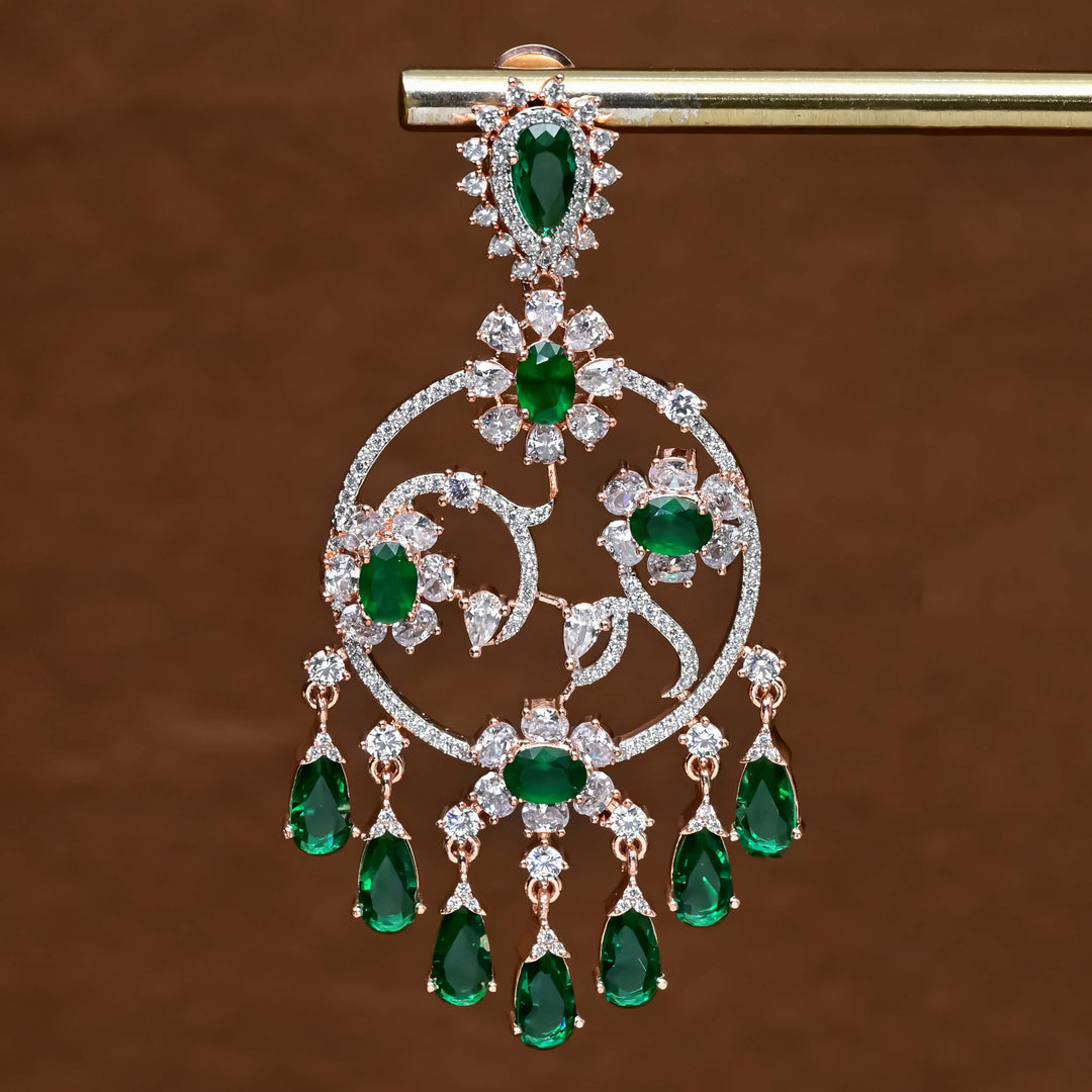 CZ Rose Gold Earrings