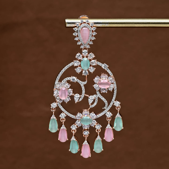 CZ Rose Gold Earrings