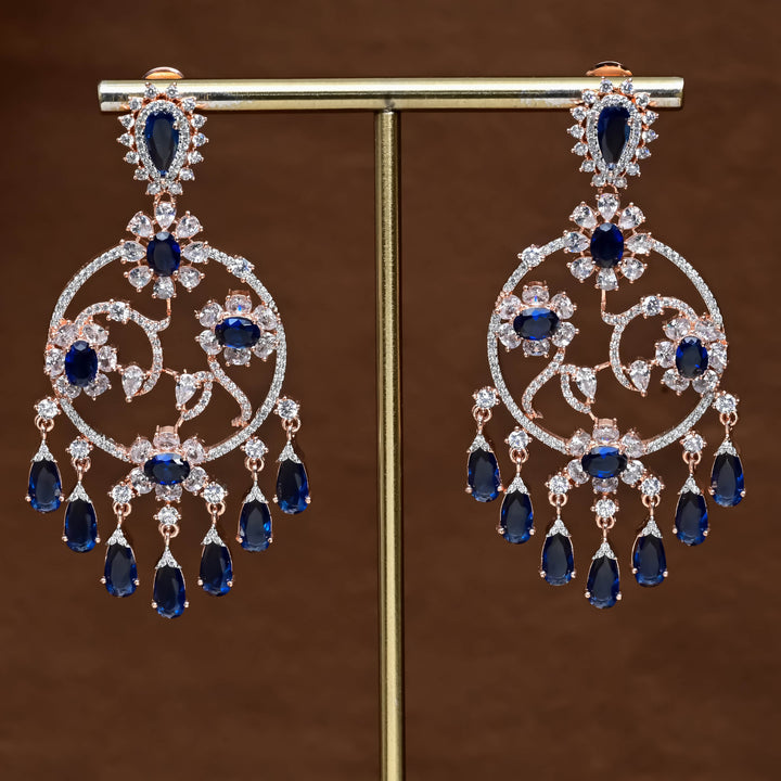 CZ Rose Gold Earrings
