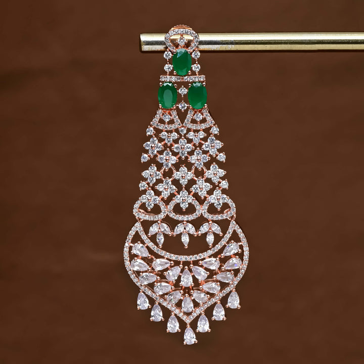 CZ Rose Gold Earrings