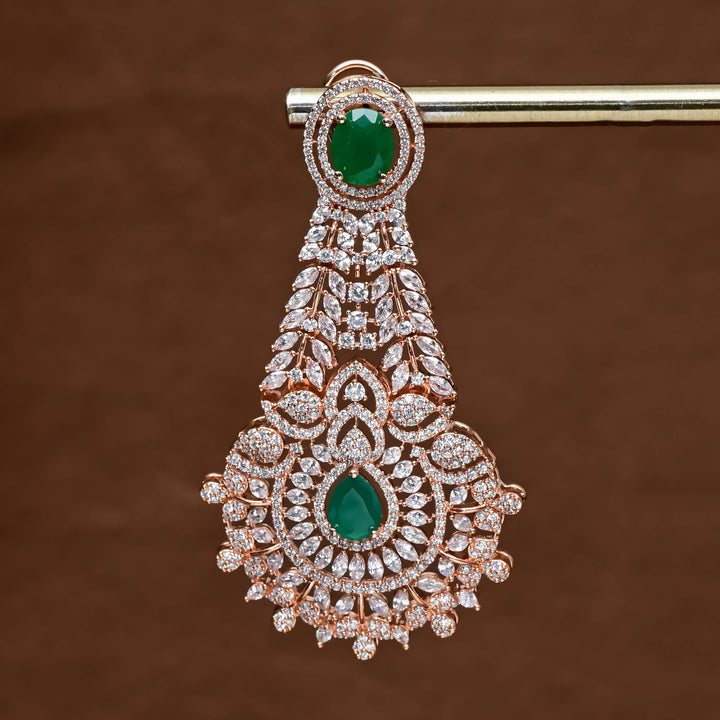 CZ Rose Gold Earrings