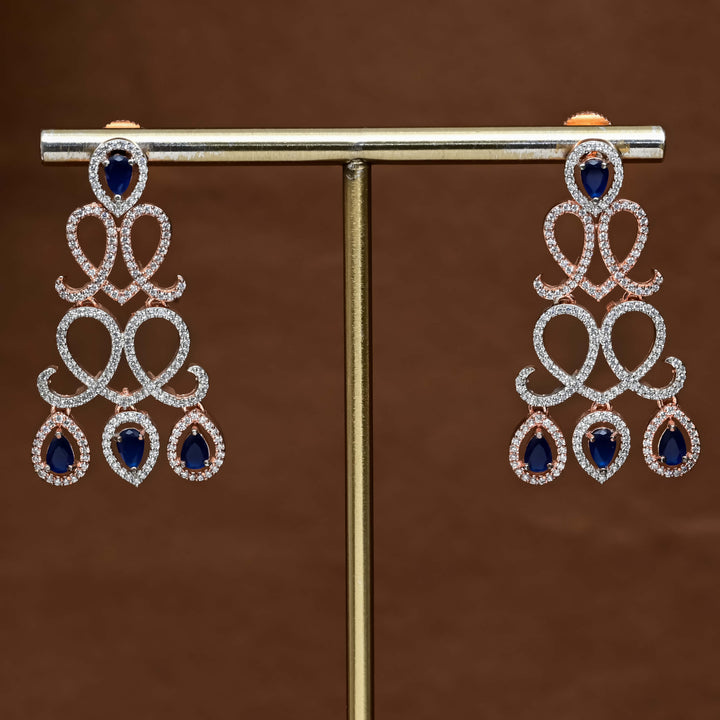 CZ Rose Gold Earrings
