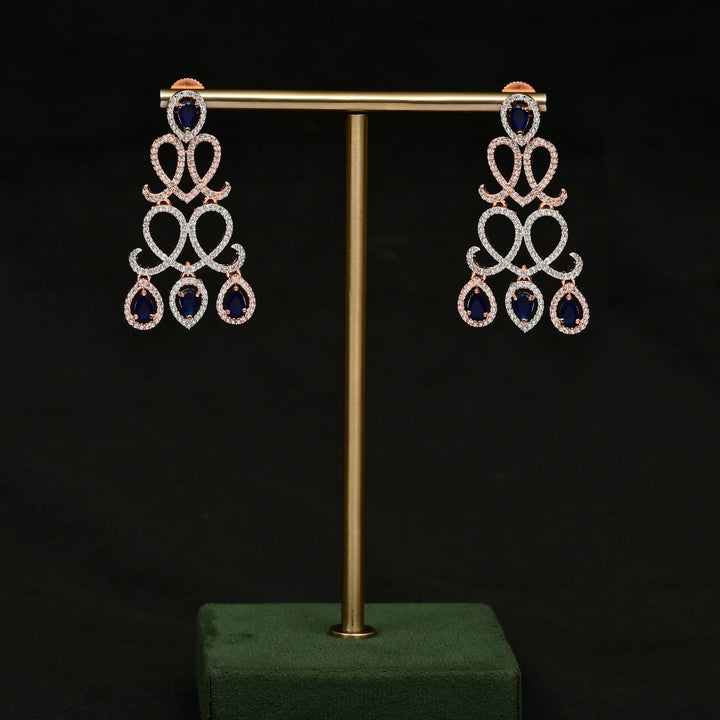 CZ Rose Gold Earrings