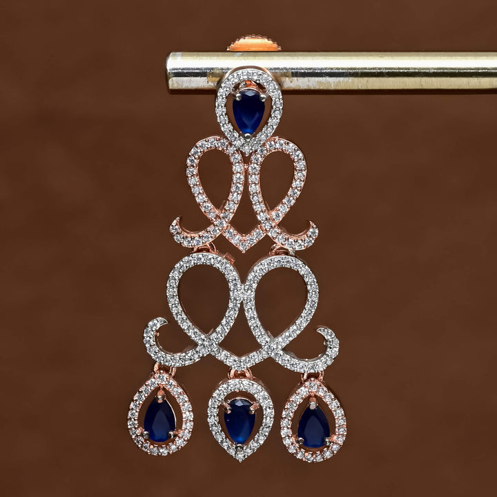 CZ Rose Gold Earrings