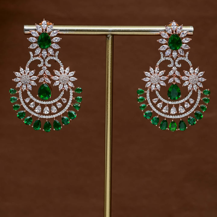 CZ Rose Gold Earrings