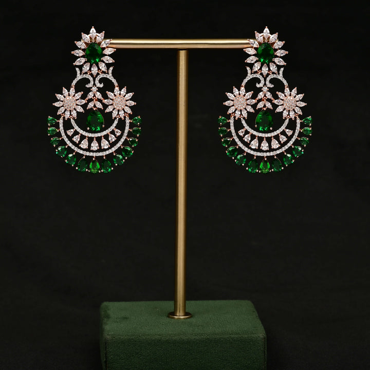 CZ Rose Gold Earrings