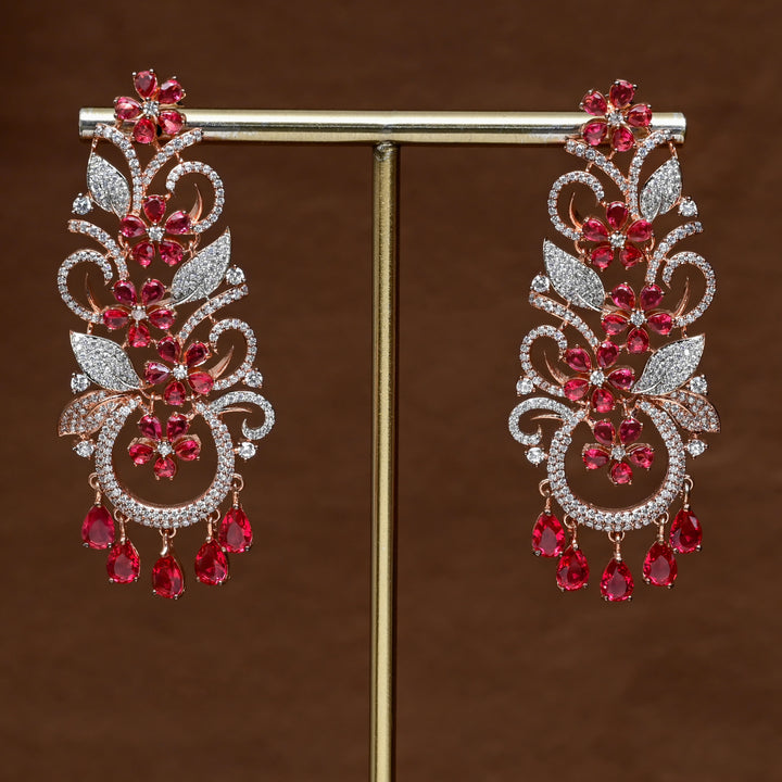 CZ Rose gold Earrings