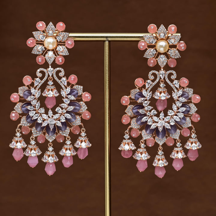 CZ Rose gold Earrings