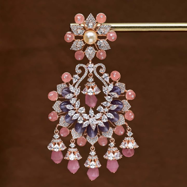 CZ Rose gold Earrings