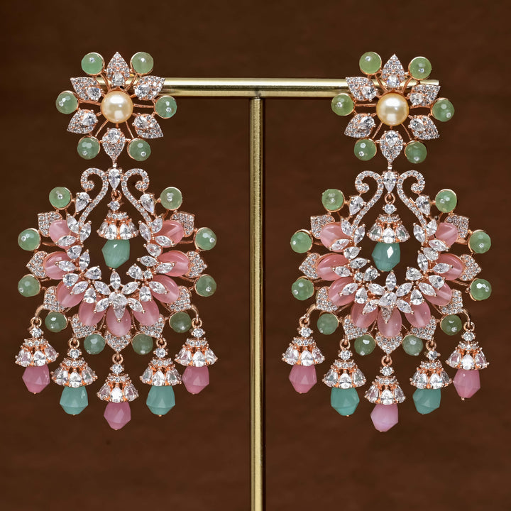 CZ Rose gold Earrings