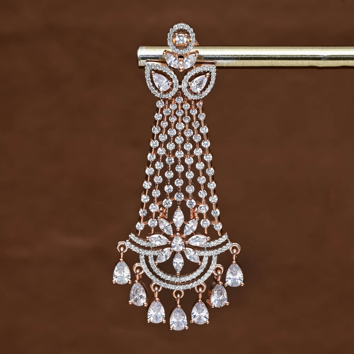 CZ Rose Gold Earrings
