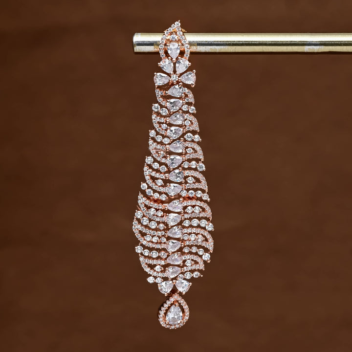 CZ Rose Gold Earrings