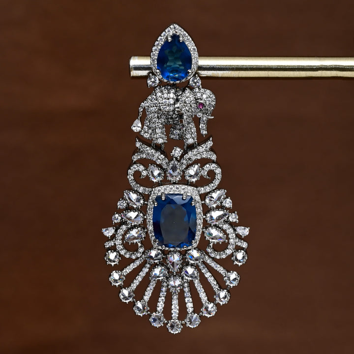 CZ white Gold Earrings