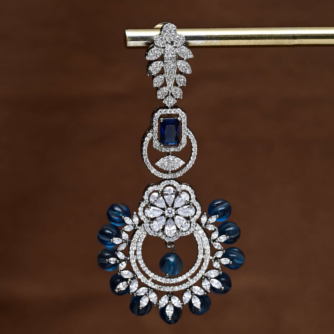 CZ White Gold Earrings