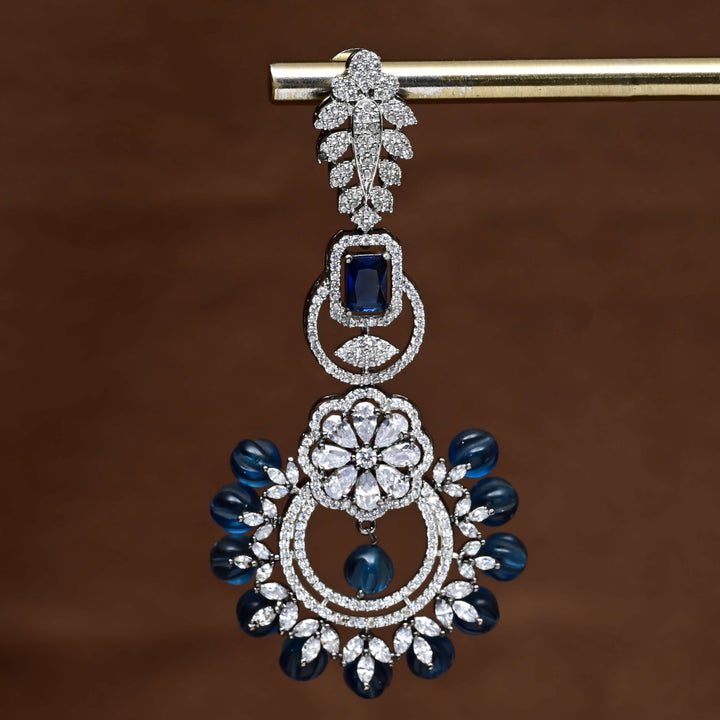 CZ White Gold Earrings