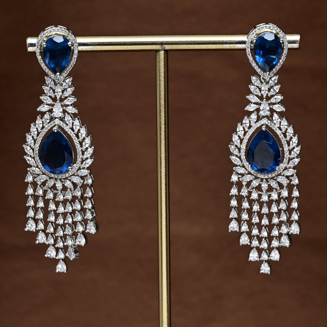 CZ White Gold earrings