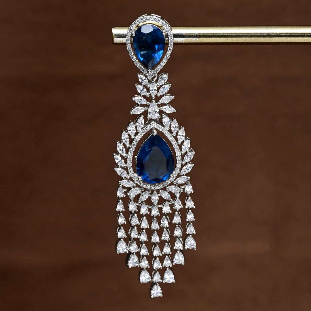 CZ White Gold earrings