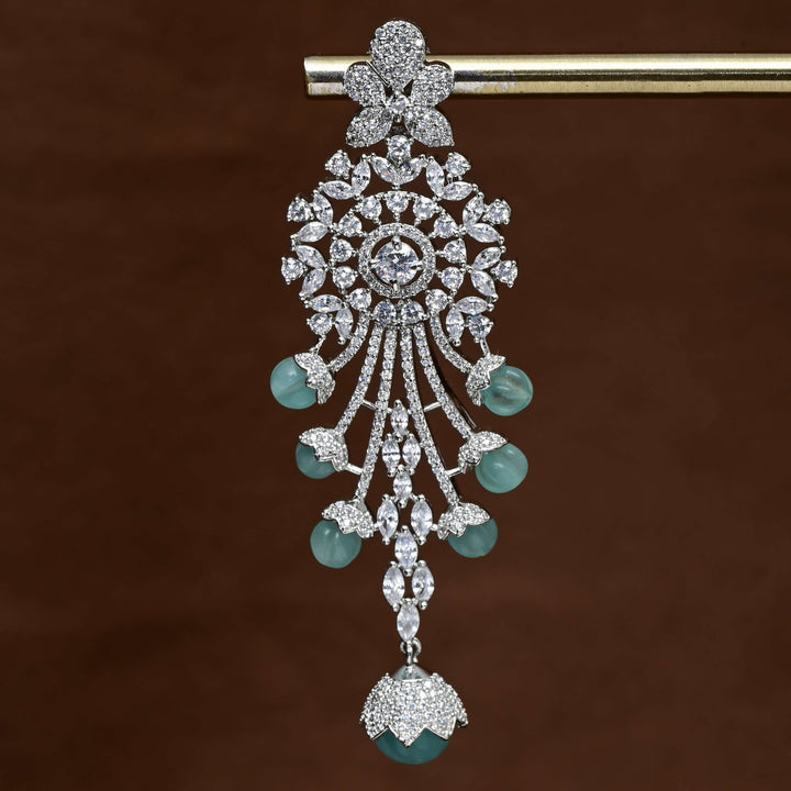CZ White Gold Earrngs