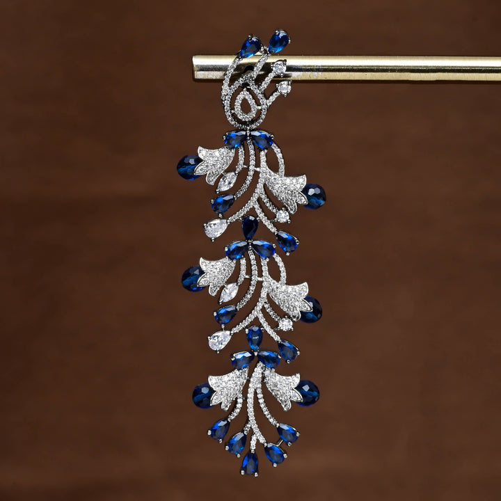 CZ White Gold Earrings