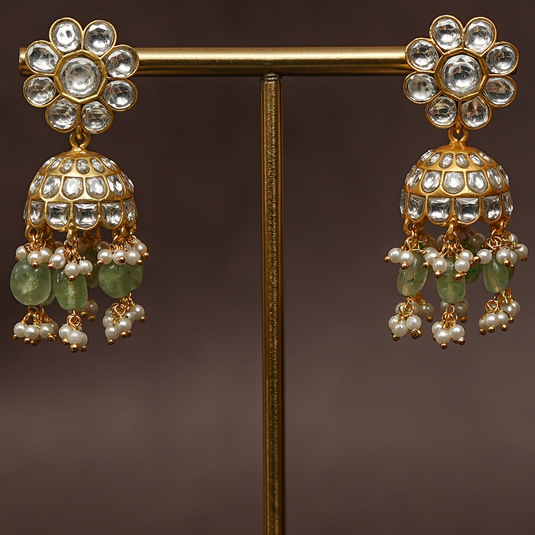 Kundan Jhumka Earrings
