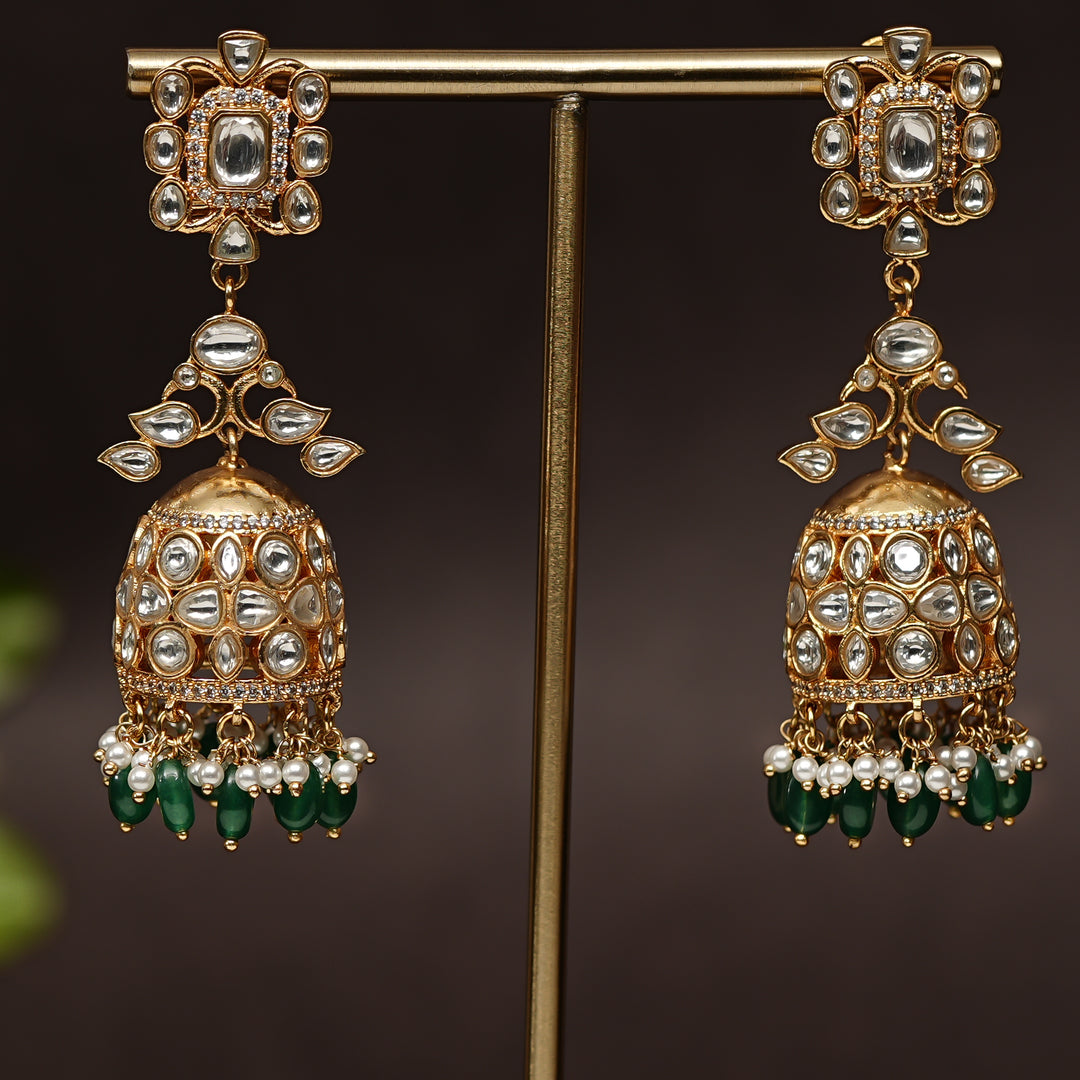 Kundan Jhumka Earrings