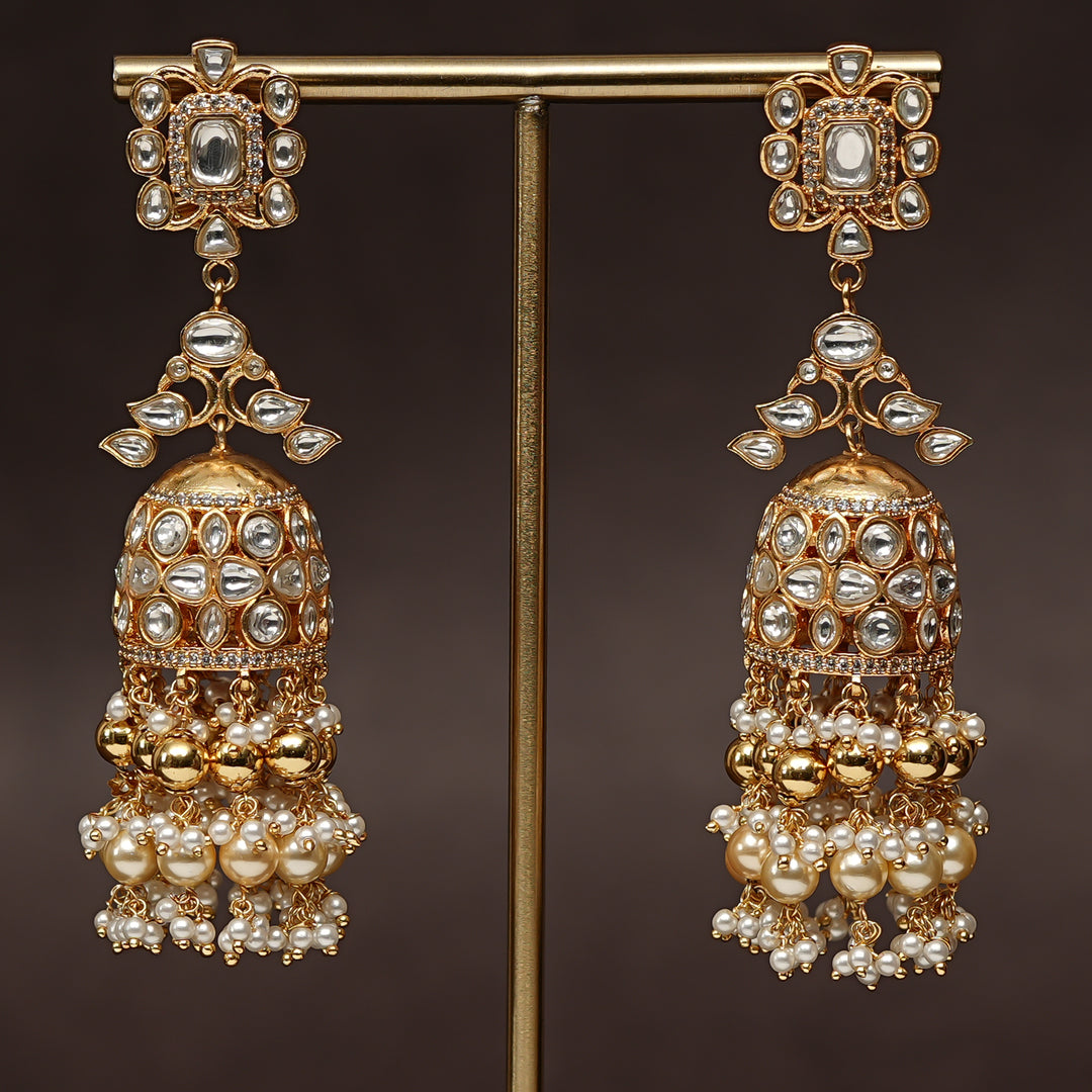 Kundan Jhumka Earrings