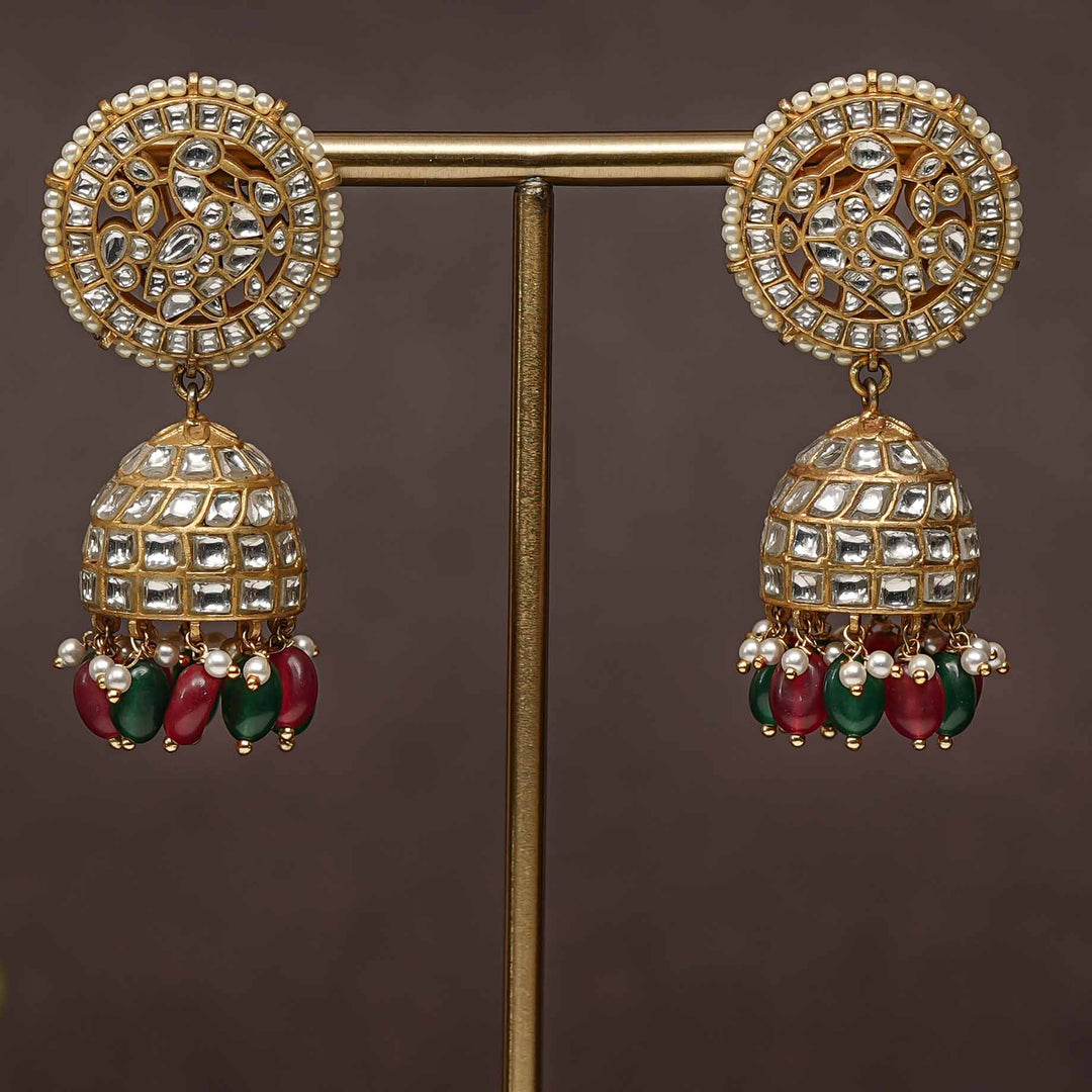 Kundan Jhumka Earrings