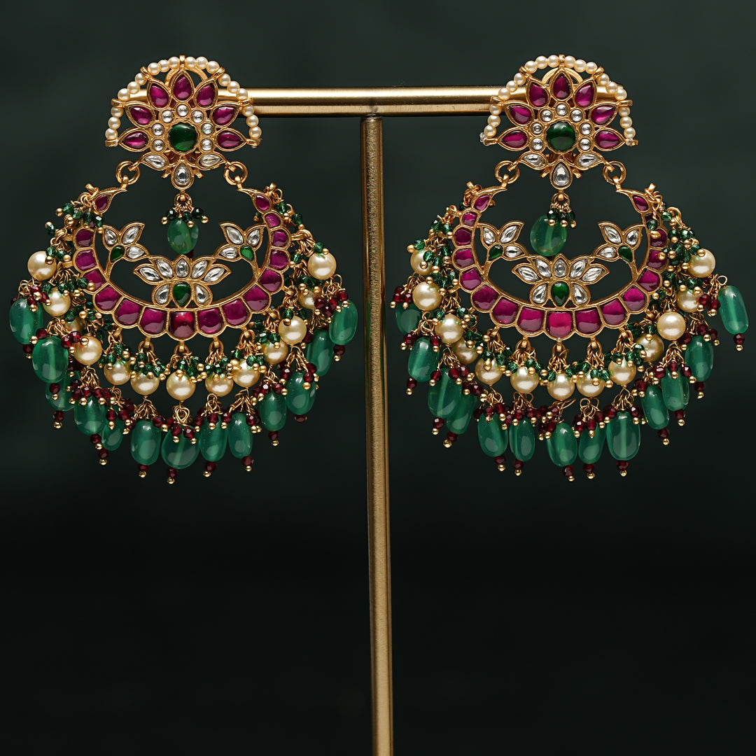Kundan Chandbali Earrings