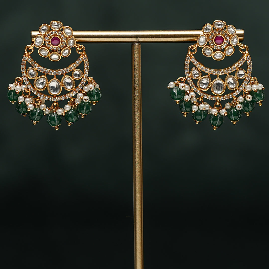 Kundan Chandbali Earrings