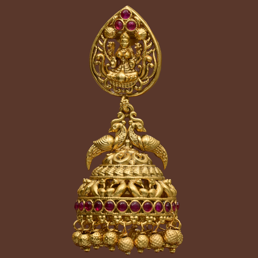 Temple Jhumka Earrings