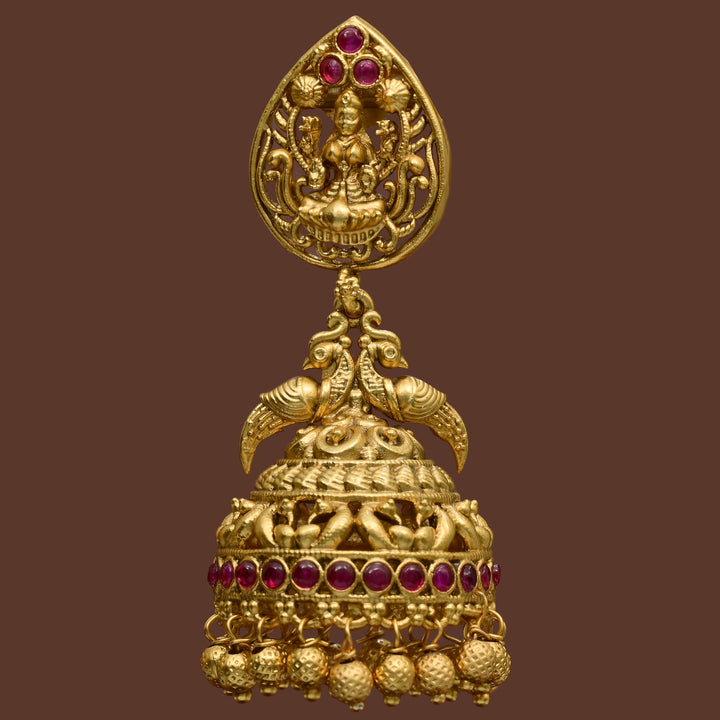 Temple Jhumka Earrings